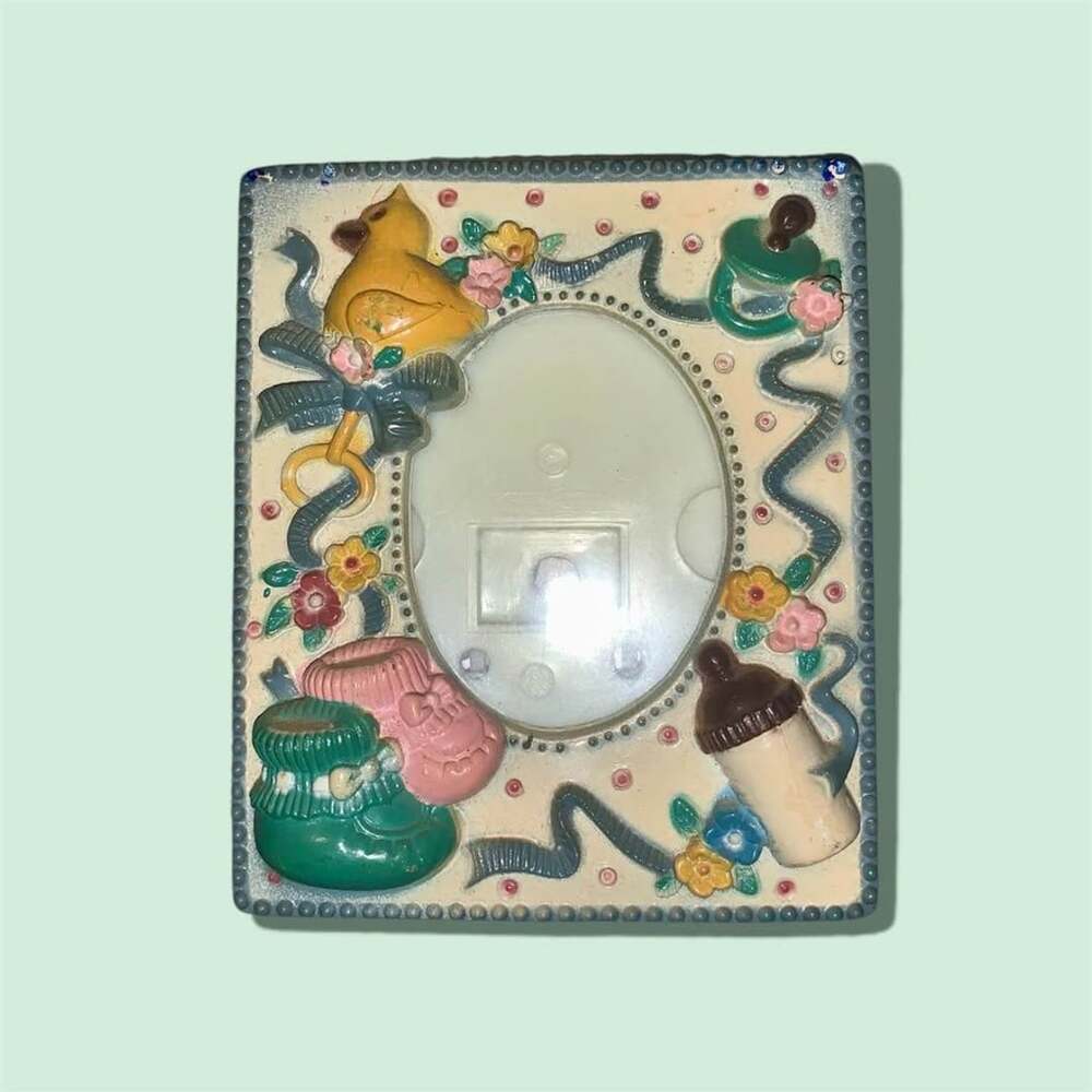 Vintage Baby Themed Magnetic Picture Frame